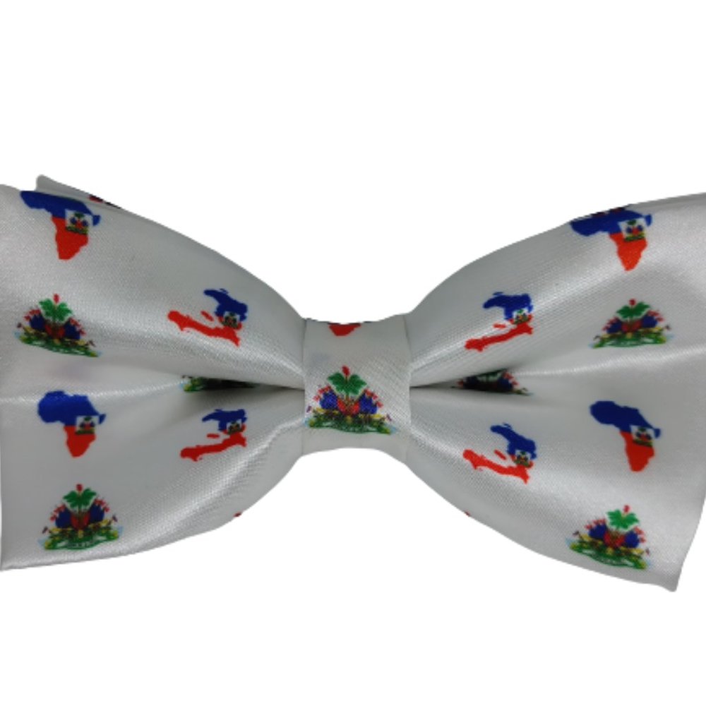 Haiti neck tie bowtie, NEW! Ayiti bow tie wedding anniversary gift, Haiti